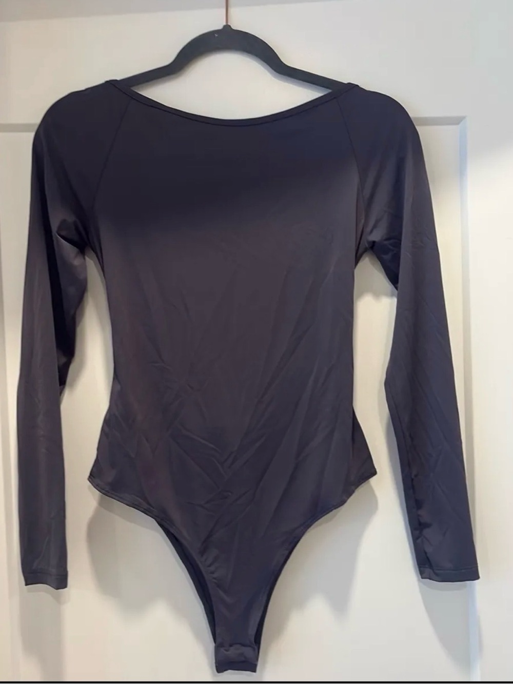 Princess Polly Charcoal Long Sleeve Bodysuit